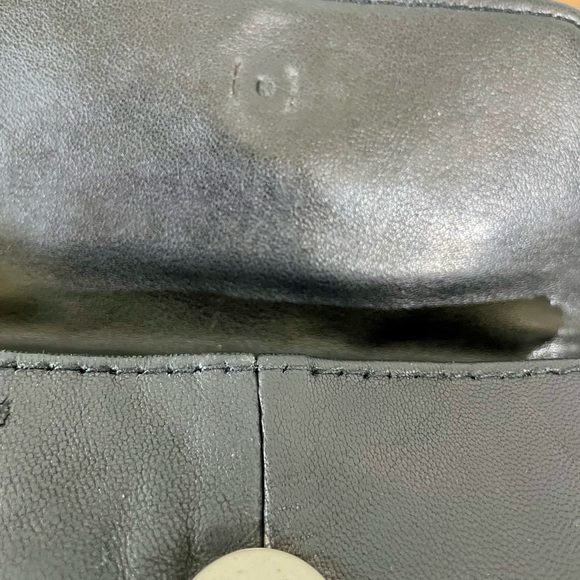 Vtg Smooth Leather Silver Accents Backpack Slingback Travel Minimalist Organizer - Picture 14 of 16